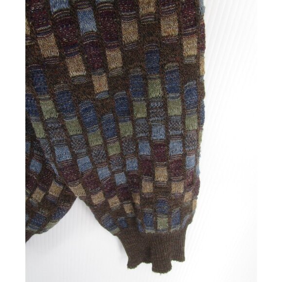 VINTAGE Tricots St Raphael Sweater Large Wool Pullover 3D Knit 90s - Picture 3 of 9